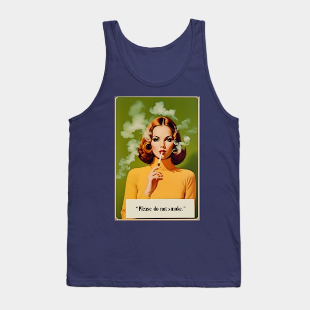 Vintage Vogue: A Captivating Snapshot of 1970s Elegance Tank Top by AlexBRD